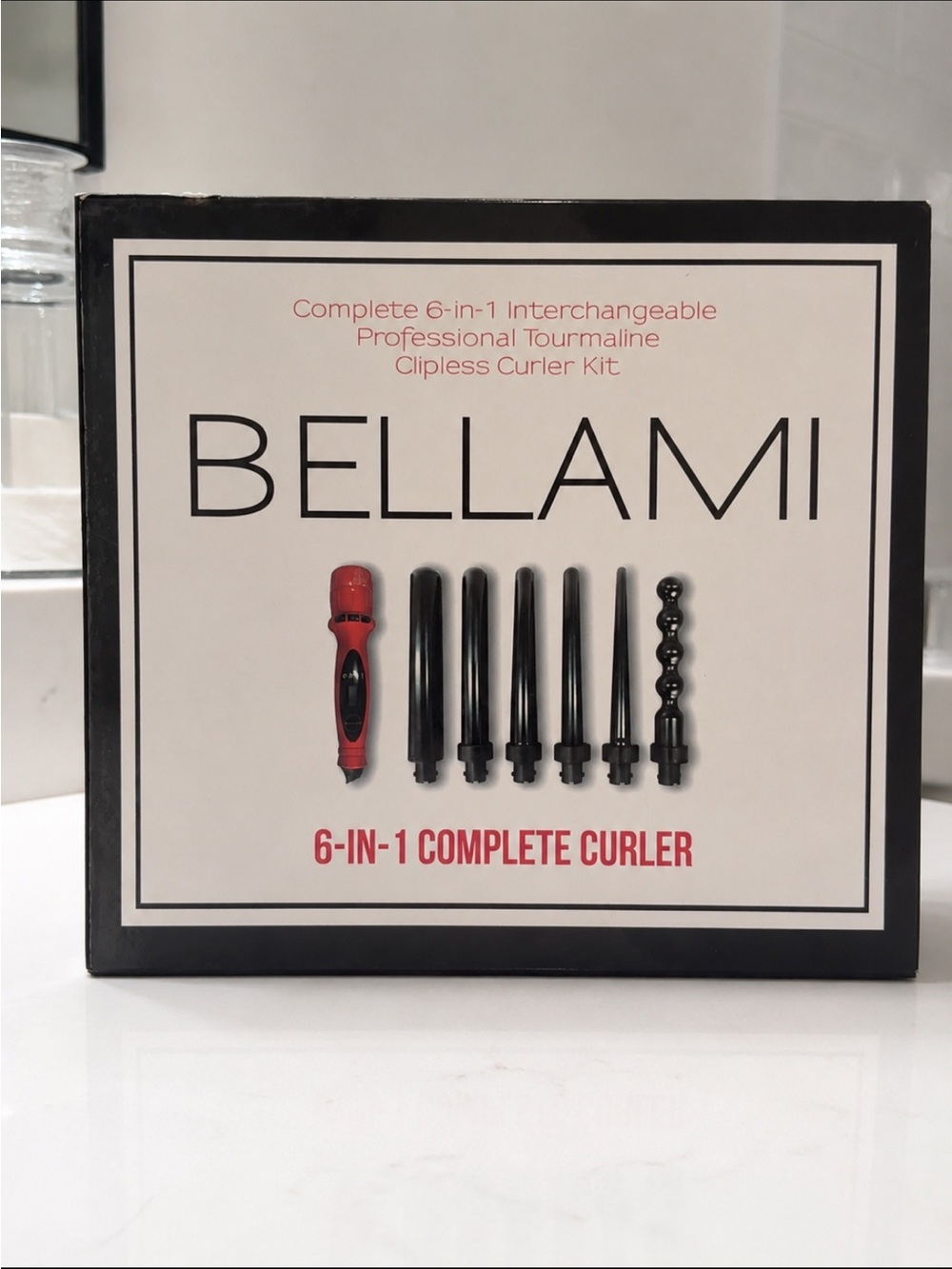 BELLAMI 6-in-1 Curler Set ~ ATTACHMENTS ONLY ~ in Box
